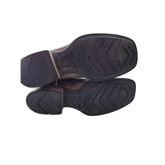 Ariat Men’s Western Leather Cowboy Boots Big Loop Square Toe Green Size 10D - Picture 8 of 15